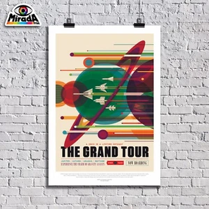 POSTER NASA ESOPIANETI VINTAGE NASA THE GRAND-TOUR COLLEZIONE 05 ARTE  QUALITY - Imagen 1 de 1