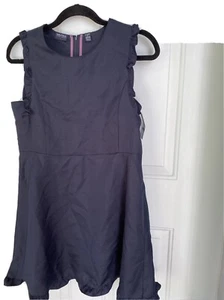 NAUTICA GIRLS SCHOOL UNIFORM DRESS XL (16) BLUE NWT - Picture 1 of 8