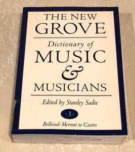 THE NEW GROVE DICTIONARY OF MUSIC AND MUSICERS - VOL. 3-STANLEY SADIE, PB 1995 - Bild 1 von 12