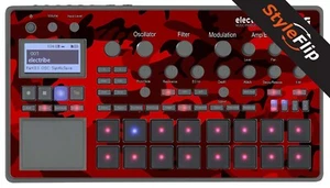 Korg Electribe 2 Skin | Farbe rot tarnfarben | Schutzaufkleber | StyleFlip Skins - Bild 1 von 1