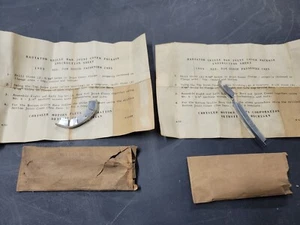 NOS MOPAR 1950 Dodge Coronet Wayfarer Lower Grill JOINT MOLDING PAIR 50 1346830 - Picture 1 of 10