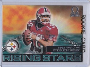 HINES WARD ROOKIE CARD Pittsburgh Steelers 1998 Pacific Omega RISING STARS RC!
