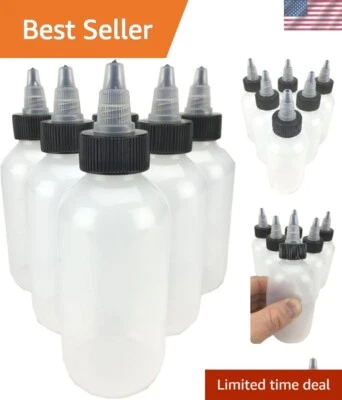 Botellas exprimidoras de LDPE ecológicas de 4 oz - perfectas para manualidades y salsas (paquete de 6) Foto 1 de 4