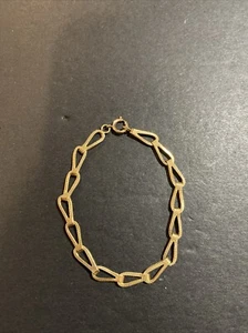 Vintage 14k Yellow Gold Link Bracelet - Picture 1 of 9