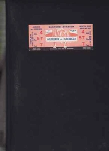 1961 Auburn vs Georgia voll unbenutztes Fußballticket - Bild 1 von 1