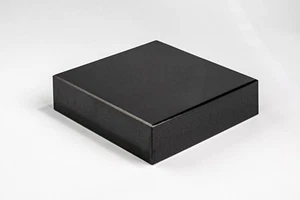 Black Granite Base for Fine Art Sculptures - 5 x 5 x 1 Square - Picture 1 of 4