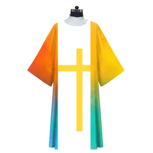 Elegant Hallelujah Dalmatics, Traditional Deacon Vestments Design - Picture 1 of 2