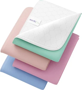 Incontinence Bed Pads - 4 Pack 34" X 36" Reusable Waterproof Mattress Protectors - Picture 1 of 8