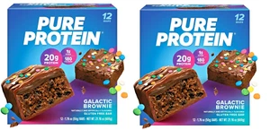 Pure Protein Bars Galactic Brownie 24 Ct – 20g Protein Gluten-Free 1.76 oz - Picture 1 of 4