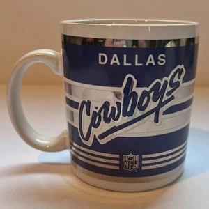 Vintage NFL Dallas Cowboys Coffee Mug - America's Team Ceramic 8 OZ, Blue Silver - Picture 1 of 5