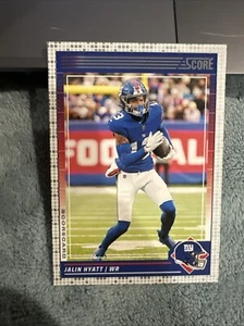 Jalin Hyatt 2024 Score Football Hobby Scorecard Parallel Giants - Picture 1 of 2