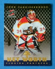 1997-98 Score Hockey Net Worth Insert Card #15 John Vanbiesbrouck Panthers