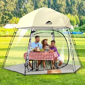 Sports Tent, 4/6/8 Person Fully Transparent View, 6.6''*6.6''/9.1''*9.1'',Waterp - Picture 1 of 7