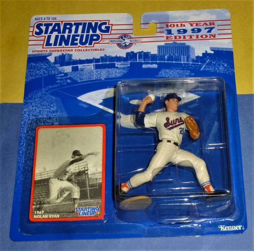 1993 Nolan Ryan Starting Lineup Texas Rangers Special Card Series Kenner Figure