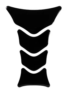 Motorrad Tankpad 3D Aufkleber - Uni Schwarz Lackschutzfolie Tankschutz : Form 12 - Bild 1 von 7