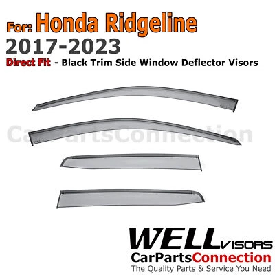 Viseras de ventana WellVisors 17-24 para Honda Ridgeline deflectores laterales viseras Foto 1 de 4