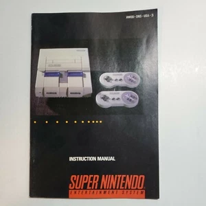 Console Super Nintendo (SNES) solo libretto istruzioni/manuale originale - Foto 1 di 5
