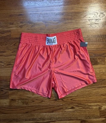 Bermuda Everlast Red Boxer Kick Boxing XL academia de treinamento leve nova com etiquetas - Imagem 1 de 4