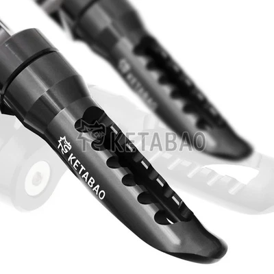 Clavijas traseras inferiores BOB negras de 1,5 pulgadas para Buell M2 Cyclone todo el año Foto 1 de 4