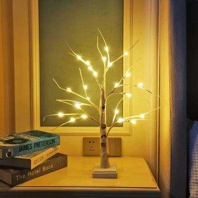 DIY Customizable 2FT Birch Tree Lamp with Waterproof Features - Elegant Lighting - Image 1 of 4