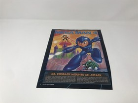 Mega Man 4 - Nintendo Nes - 1992 Vintage Print Promo Ad/Poster Official Art