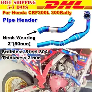 C6 Pipe Header For Honda Exhaust Head CRF 350L 350Rally Powerbomb Stainless - Picture 1 of 9