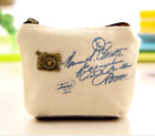 Women Coin Purse Mini Wallet Money Bag Pouch Key Card Holder Small Canvas Zip