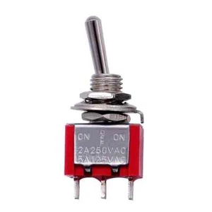 MTS-103 Red Mini Toggle Switch - Pack of 5 - Picture 1 of 2
