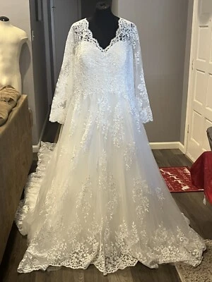 Свадебное платье слоновой кости / белый, пожалуйста, посмотрите все фотографии для правильной посадки $1200 - Изображение 1 из 4