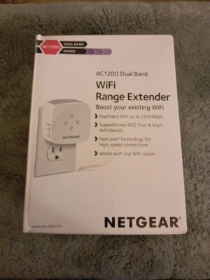 NETGEAR EX6110-100NAS AC1200 WiFi Range Extender - Image 1 of 4