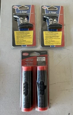 НОВЫЕ ИЗ СТАРЫХ ЗАПАСОВ РУЧКИ ДЛЯ ГОРНОГО ВЕЛОСИПЕДА BELL И ТОРМОЗНЫЕ КОЛОДКИ C-STOP - ЦЕНА ДЛЯ ВСЕХ 3 - Изображение 1 из 4