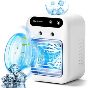 3-In-1 Air Conditioners Desktop Humidifier& Air Cooler Fan For Indoor Any Room - Picture 1 of 17