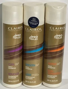 Clairol Professional PRO 4PLEX Smooth Curly Repair Color Safe Daily Shampoo X3 - Picture 1 of 4