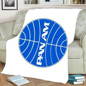 New Pan Am Airlines Throw Blanket - Picture 1 of 1