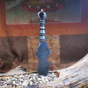 Gandhanra Tibetan Amulet Kila Dagger (Dorje Phurba),Dharma Ritual,Altar Tool - Picture 1 of 10