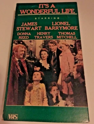 Vintage It's A Wonderful Life 1984 VHS Original Classic - Image 1 of 4
