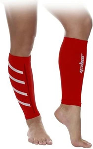 Gabor Fitness Graduated 20-25mm Hg Compression Running Leg Sleeves – Red - Imagen 1 de 3