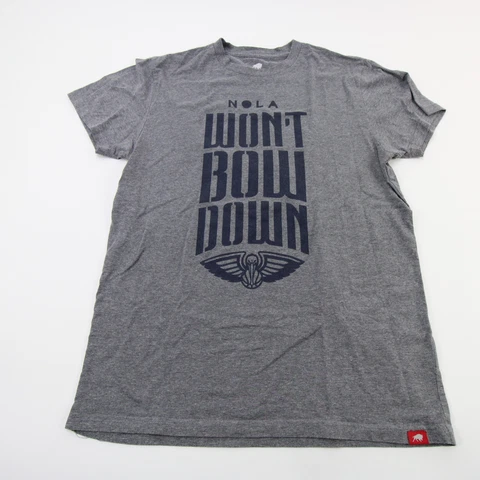 New Orleans Pelicans Sportiqe Short Sleeve Shirt Men's Gray Used Cover