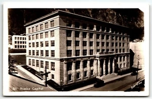 RPPC Postcard Alaska Capitol Building Photo by Winter C Pond UNP AK Juneau - Picture 1 of 2