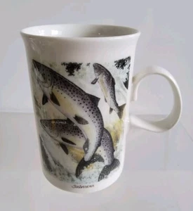 Dunoon Süßwasser Fisch Angeln Steinzeug Becher von Richard Partis Sehr guter Zustand - Bild 1 von 8