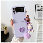 Cartoon Bear Love Heart Coque Cover Case For Samsung Galaxy Z Flip 5 Z Flip 4