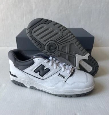 New Balance 550 "白色灰色 Castlerock" 12 码男式全新 DS" — 第 1/4 张图片