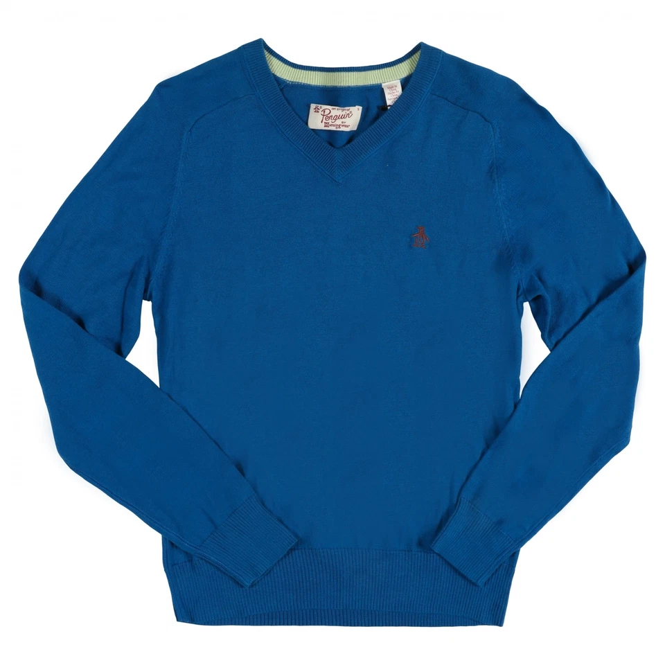 Original Penguin by Munsingwear Dark Rock V-Neck Jumper - Photo 1/1