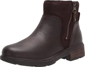 NIB UGG Women's Harrison Chelsea Fashion Boot Stout Brown Leather Size 10 - Picture 1 of 6