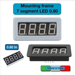Telaio montaggio LED 7 segmenti 0.80 DISPLAY 8041BS frame case cornice numeri - Photo 1/4