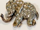 Small 925 Silver Charm Elephant And Faux Gemstone Fun Jewelry Accessory 