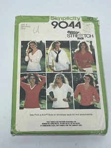 Camicia top cravatta vintage taglia 8-12 modello NON TAGLIATO S9044 collo marinaio spacco laterale - Foto 1 di 2