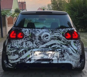 Led Rückleuchten schwarz für VW Golf 5 V 03-09 carDNA Lightbar links rechts neu - Afbeelding 1 van 10