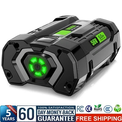 FOR E.G.O 5Ah Lithium-ion Battery For EGO 56V Power+ BA1400T BA4200 BA2800 ST1502LB BA1120