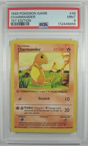 Pokémon 1999 Base Set 1ST EDITION CHARMANDER 46/102 PSA 9 VERY RARE - Imagen 1 de 2